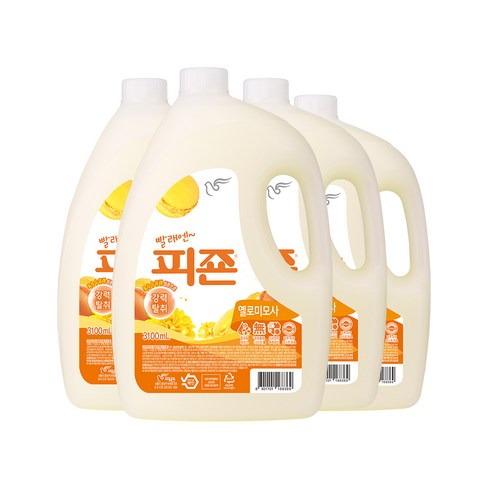피죤 레귤러 3100ml 옐로미모사, 4개