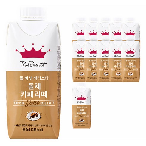 폴바셋 프리미엄 아이스크림 BEST 패키지 총 24개 - 폴 바셋 바리스타 돌체 카페 라떼, 330ml, 12개