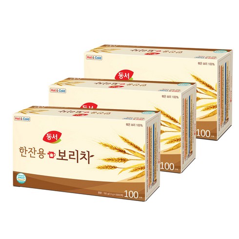 동서 한잔용 보리차, 1.5g, 100개입, 3개