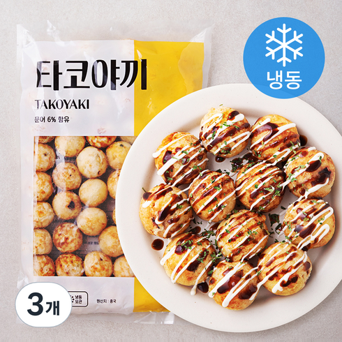 타코야끼 - 농우 타코야끼 (냉동), 1kg, 3개