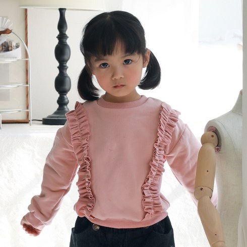 꼰띠키즈 여아용 제시프릴기모티셔츠