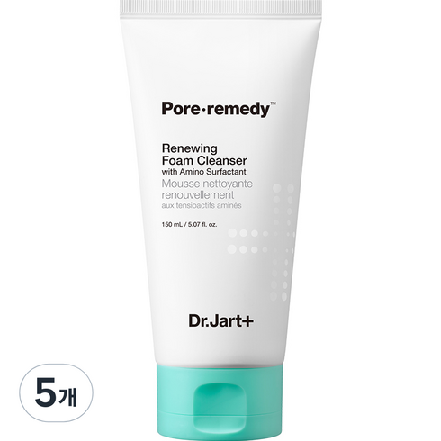 닥터자르트 포어레미디 리뉴잉 폼 클렌저, 150ml, 5개