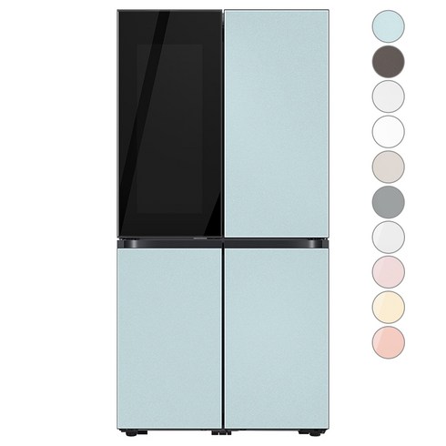 [색상선택형] 삼성전자 비스포크 4도어 냉장고 868L 방문설치, RF85C94J2AP