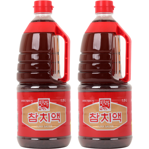 한라 참치액, 1.5L, 2개