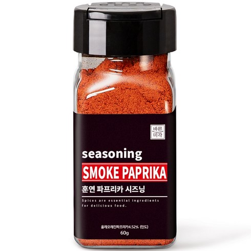 훈제파프리카가루 - 바른미각 훈연 파프리카 시즈닝, 60g, 1개