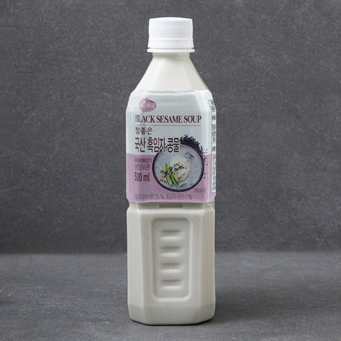 2023년 가성비 최고 콩물 - 맑은물에 참좋은 국산 흑임자콩물, 500ml, 1개