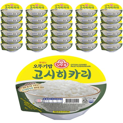 맛있는 오뚜기밥 고시히카리, 210g, 36개
