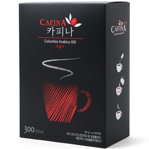 카피나 레귤러 원두커피스틱, 1g, 300개입, 1개