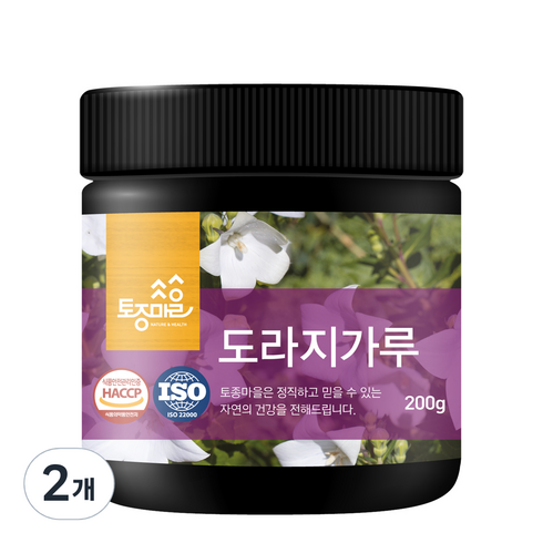 도라지가루 - 토종마을 도라지가루, 2개, 200g