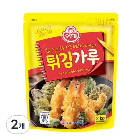 오뚜기 튀김가루, 2개, 2kg