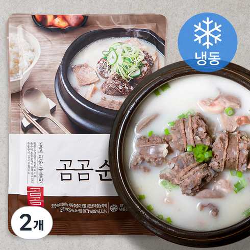 순대국밀키트 - 곰곰 순대국 (냉동), 600g, 2개