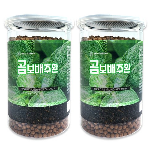 곰보배추 - 헬로우그린 곰보배추환 통, 2개, 250g