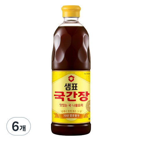 샘표국간장 - 샘표 국간장, 860ml, 6개