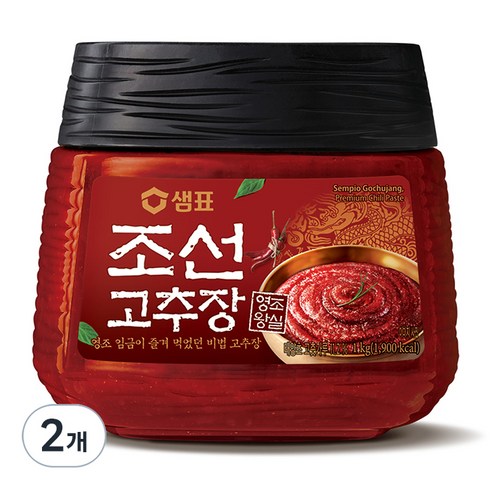 샘표 조선고추장, 1kg, 2개