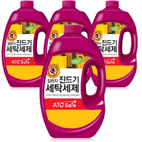 닥터아토세제 - 아토세이프 드럼겸용 집먼지진드기 세탁세제, 2.5L, 4개