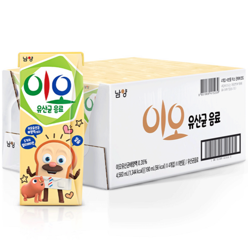 남양이오 유산균 음료, 190ml, 24개