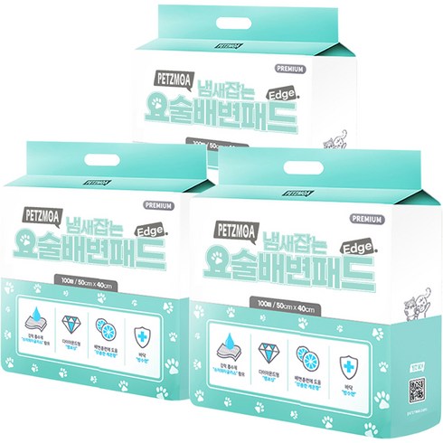 페츠모아 냄새잡는 요술배변패드 SWG표준형, 100매입, 3팩