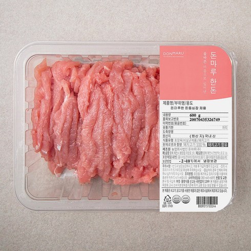 돈마루 한돈 등심 잡채용 (냉장), 600g, 1개