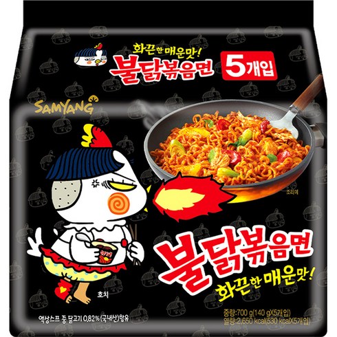 삼양 불닭볶음면 봉지라면, 5개