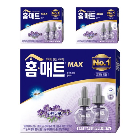 홈매트 홈솔루션 라벤더 리필 2p, 3개