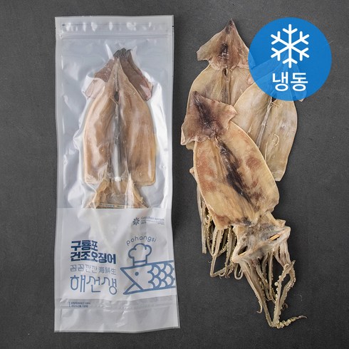 포항시 인증 구룡포 건오징어 특대 3미 (냉동), 290g, 1개