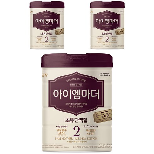 아이엠마더2단계스틱 - 아이엠마더 분유 2단계, 800g, 3개