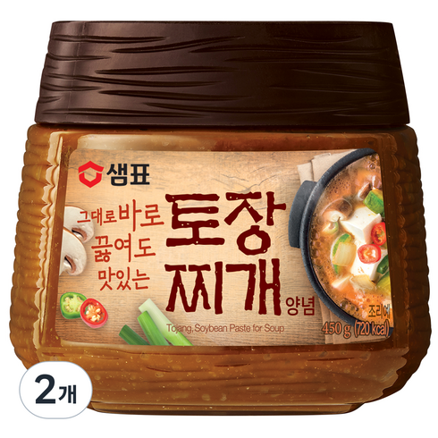 샘표 토장 찌개양념, 450g, 2개