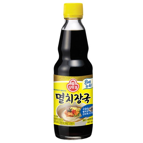 잔치국수육수 - 오뚜기 멸치장국, 360ml, 1개