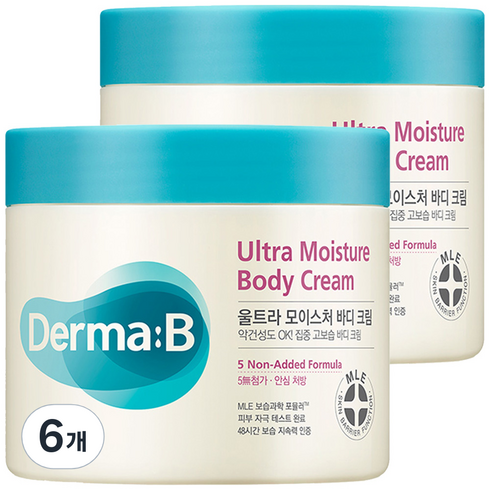 더마비 울트라 모이스처 바디크림 순한 바닐라 파우더향, 430ml, 6개