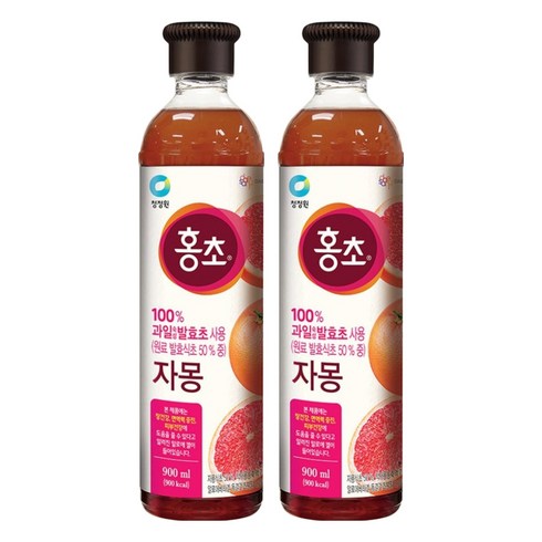 홍초 자몽 음용식초, 900ml, 2개