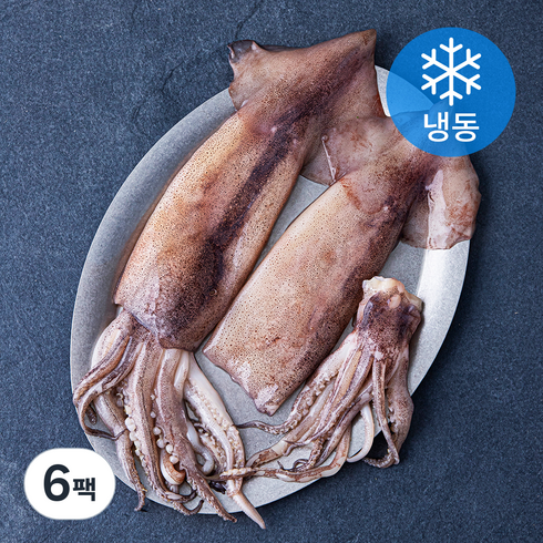 손질통오징어 특대 150g16마리 - 곰곰 손질 통오징어, 320g(2미), 6팩