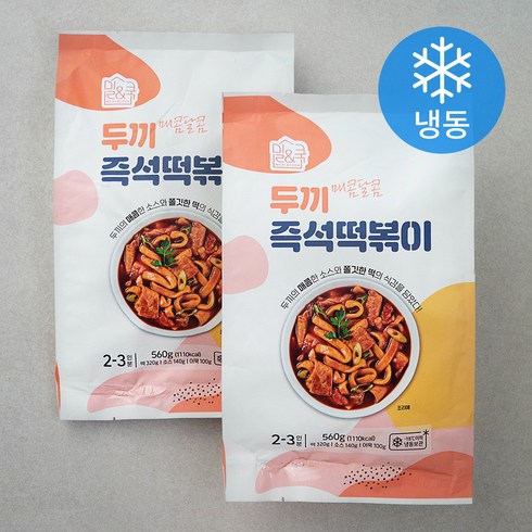 두끼 떡볶이 - 두끼 즉석 떡볶이 (냉동), 560g, 2개