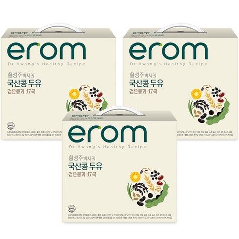 이롬 황성주 박사의 국산콩 두유 검은콩과 17곡, 190ml, 60개