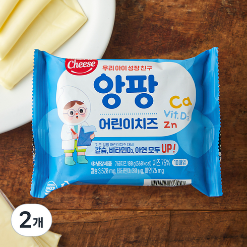 앙팡치즈 - 서울우유치즈 아동용 앙팡 치즈 10개입, 180g, 2개