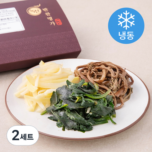 녹선 기본 나물 반찬 맛고사리나물 100g+ 맛도라지나물 100g+ 맛취나물 80g 3종 세트(냉동), 2세트