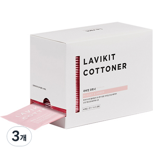 라비킷 코트너 건조기용 시트 섬유유연제 베이비머스크향 본품, 3개, 40매