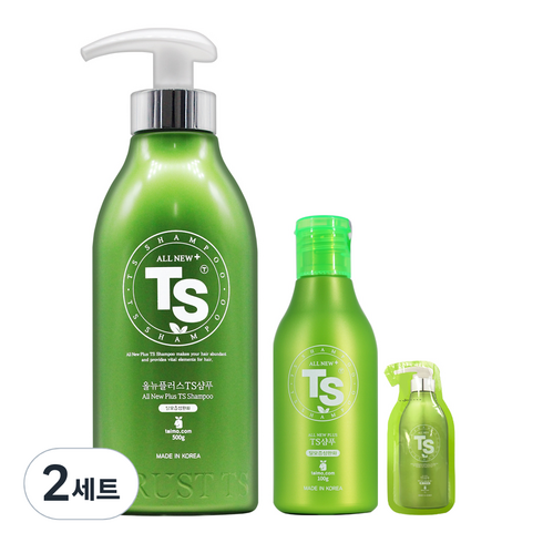 2023년 가성비 최고 ts샴푸 - TS 올뉴플러스 샴푸 500g + 100g + 샘플 6g, 2세트
