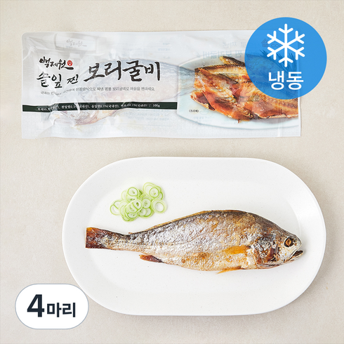 전통 부세 보리굴비 - 백제원 솔잎 찐 보리굴비 (냉동), 100g, 4마리