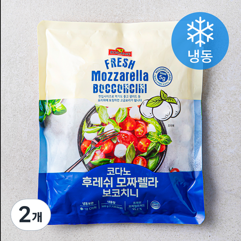 모짜렐라보코치니 - 코다노 후레쉬 모짜렐라 보코치니 (냉동), 500g, 2개