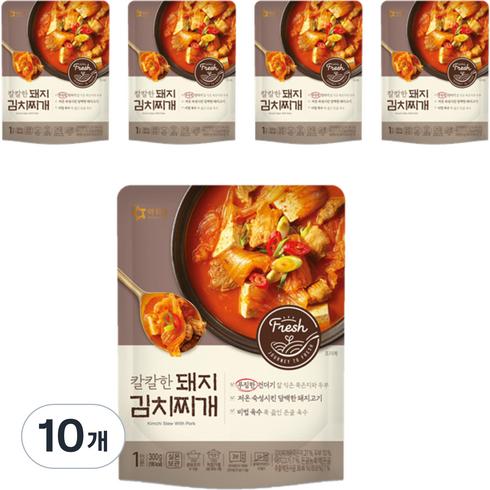 아워홈 칼칼한 돼지김치찌개, 300g, 10개