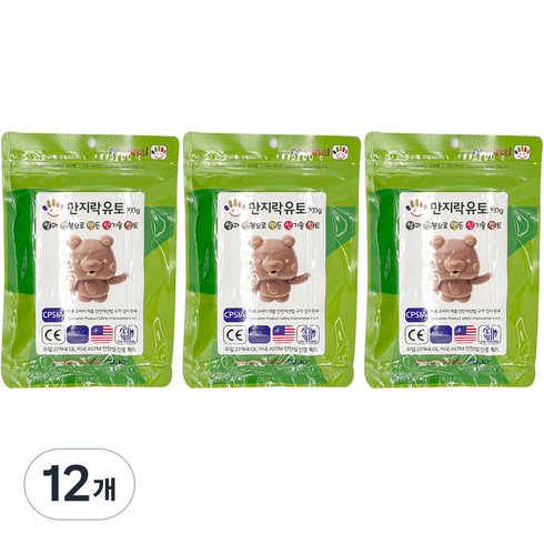 이야코 만지락 소프트 유토 300g, 12개