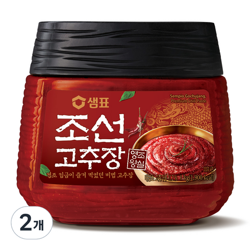 샘표조선고추장 - 샘표 조선고추장, 1kg, 2개