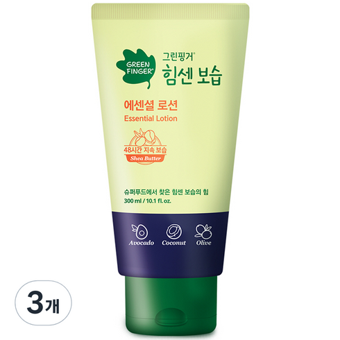 그린핑거 힘센보습 에센셜 유아로션, 300ml, 3개