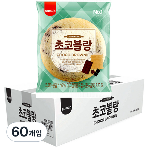 2023년 가성비 최고 에스피씨삼립 - 삼립 초코블랑, 14g, 60개