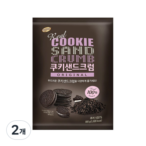 초코크럼블 - 동서 쿠키샌드크럼 800g, 2개