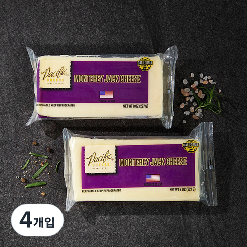 퍼시픽 몬트레이 잭 치즈, 227g, 4개입