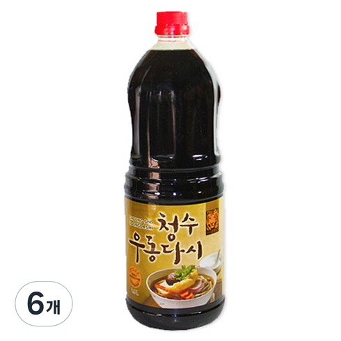 우동다시 - 청수식품 우동다시 소스, 1.8L, 6개