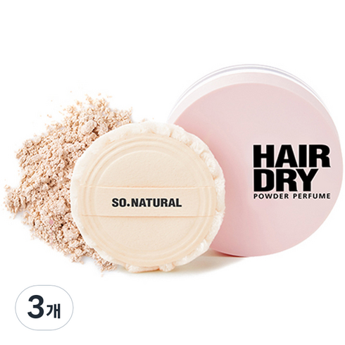 쏘내추럴선무스 - 쏘내추럴 헤어 드라이 파우더 퍼퓸, 4g, 3개