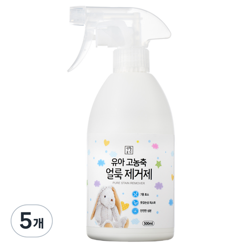 키즈고농축얼룩제거제 - 생활공식 유아 고농축 얼룩제거제, 500ml, 5개