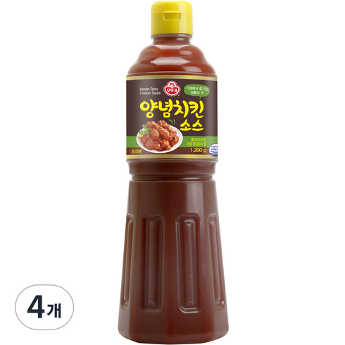 오뚜기 양념치킨 소스, 1.2kg, 4개